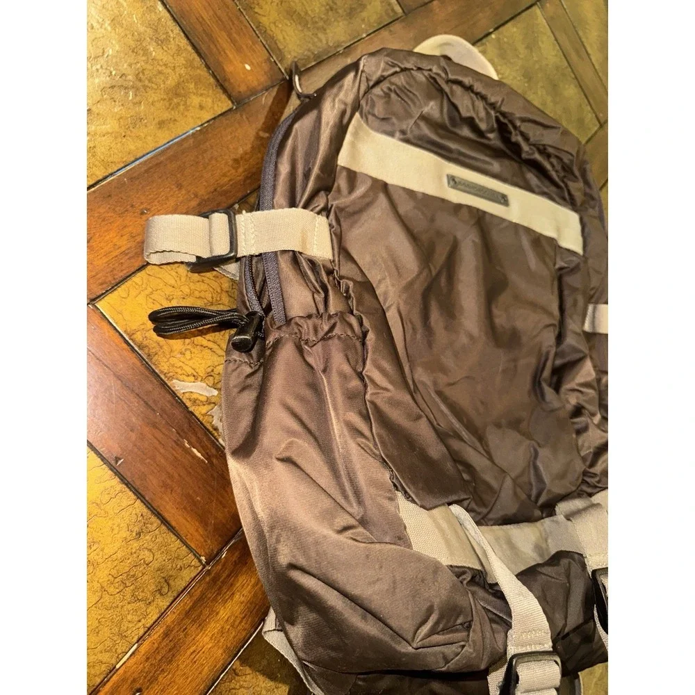 Vintage DC Shoes Skating Backpack Hiking‎ Skateboard Brown Tan Y2K